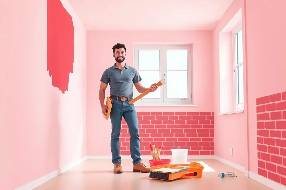 Intérieur rénové après travaux de peinture à Cherbourg-en-Cotentin